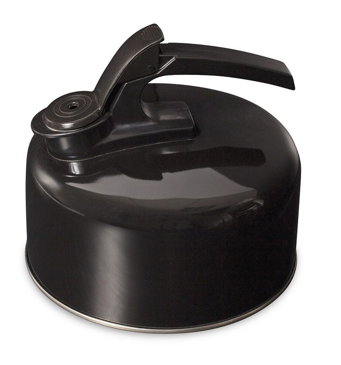 Campfire Stainless Steel Whistling Kettle Black 2L