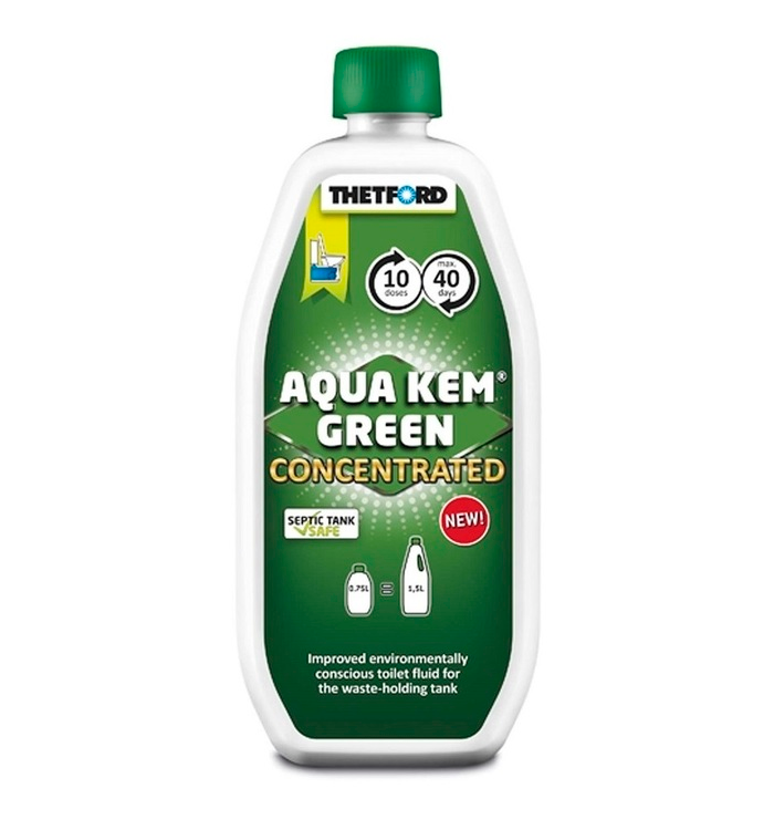 Thetford Aqua Kem Green Concentrated Toilet Fluid 750mL Green