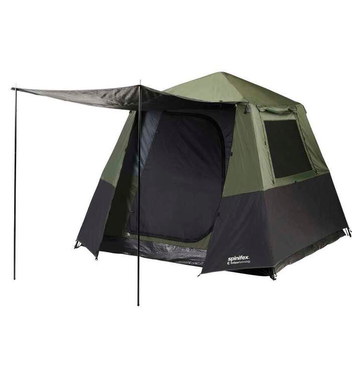 Spinifex Mawson Eclipseâ„¢ Technology Instant 4 Person Tent Dark Green & Black