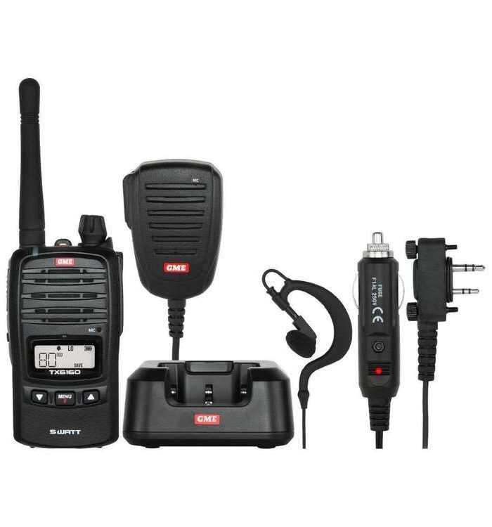 GME TX6160 5 Watt UHF CB Handheld Radio Pack Black