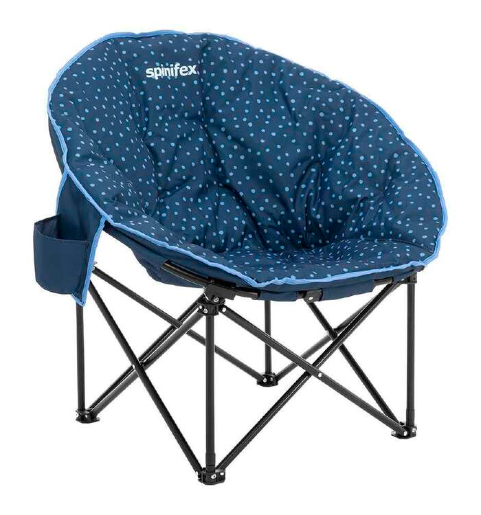 Spinifex Youth Dot Moon Chair Navy & Blue Dot