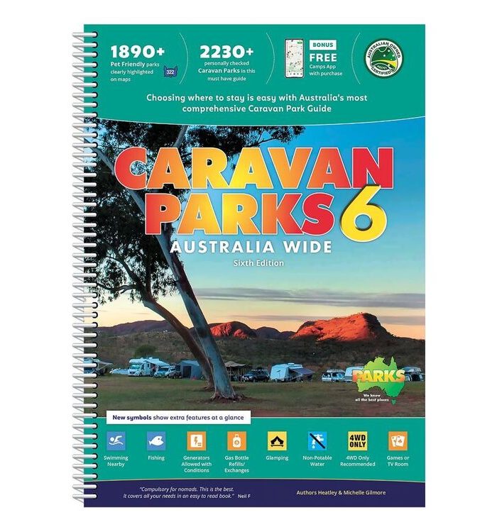 Hema Maps Caravan Parks 6 Australia Wide Guidebook Multicoloured
