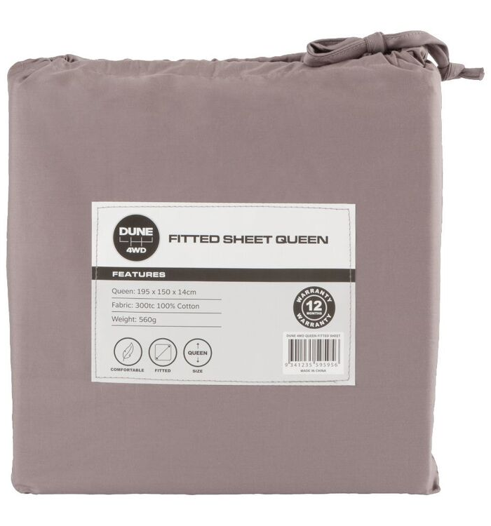 Dune 4WD Fitted Sheet Grey