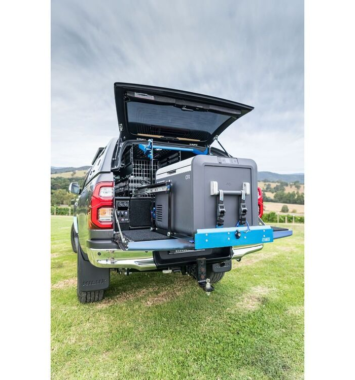 MSA 4X4 Fridge Drop Slide DS95 Black & Blue DS95